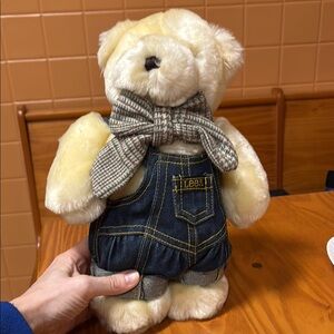 Lee Cream and Blue Stuffed Bear